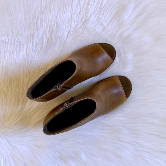 Timberland Beige Tillston Peep Toe Ankle Boots - Picture 3 of 8